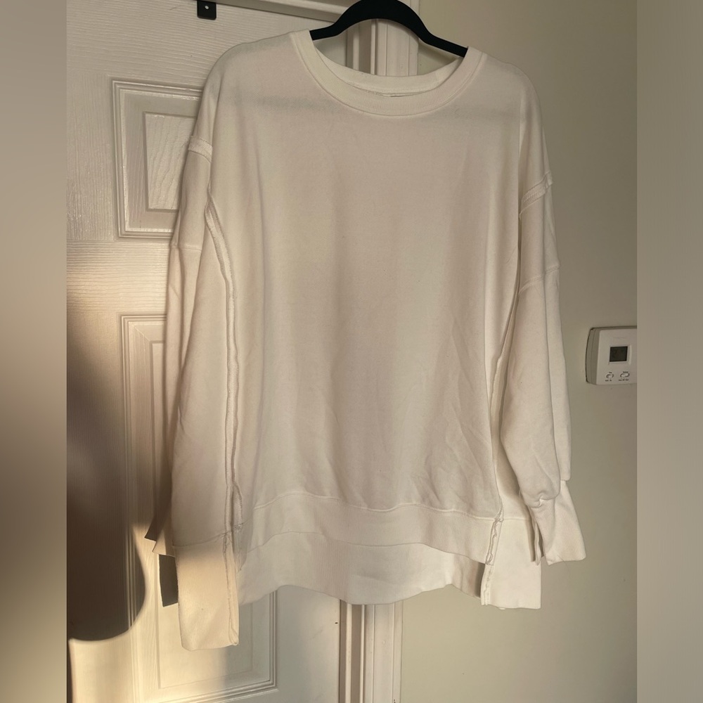 White sweatshirt